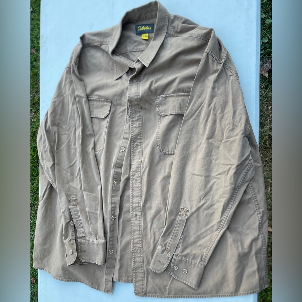 Cabela's Men's Khaki Shirt Jacket